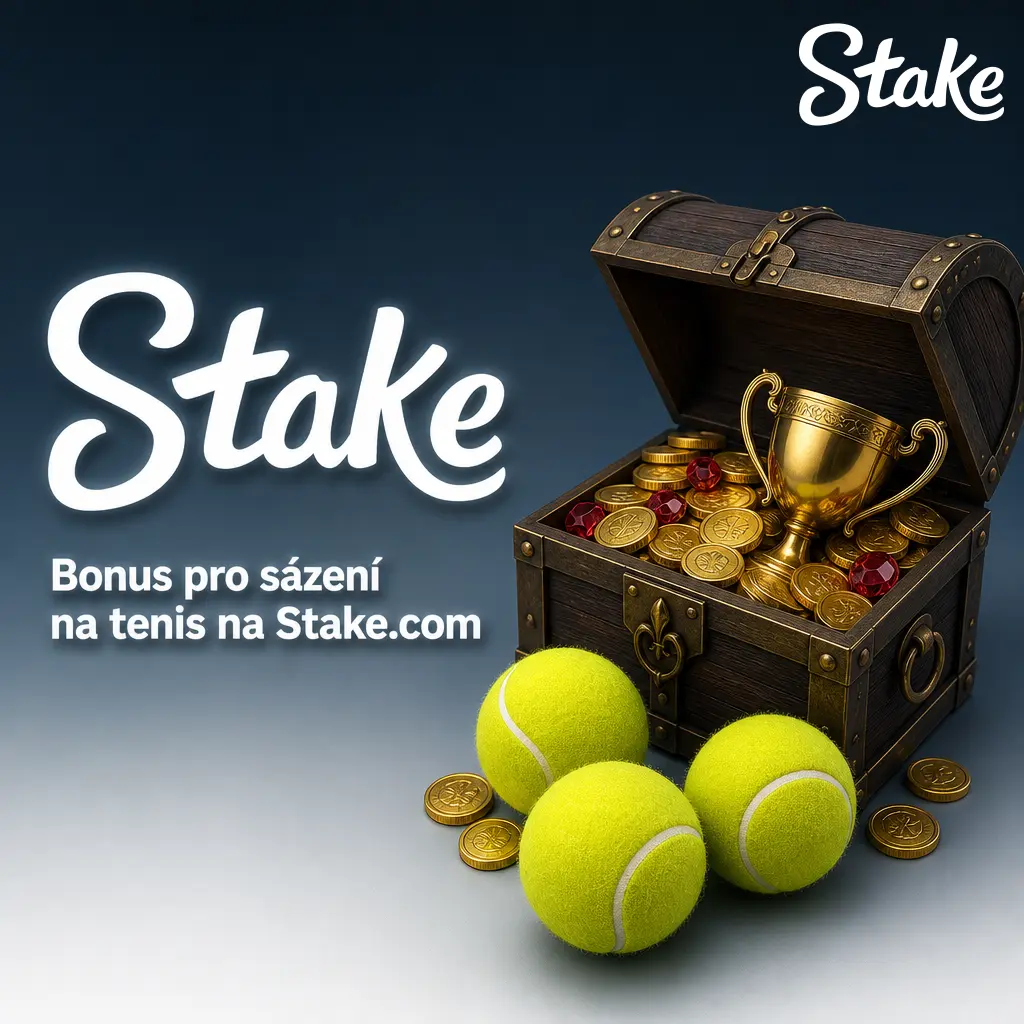 Bonus pro sázení na tenis na Stake.com – VIP program Stake Rewards s rakebackem za sázky na ATP a WTA zápasy