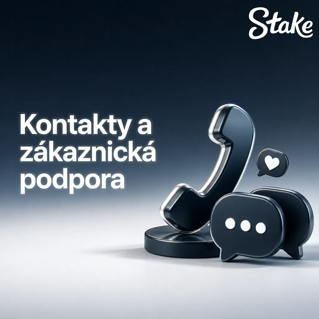 Zákaznická podpora Stake.com dostupná 24/7 přes živý chat, e-mail, Discord a sociální sítě